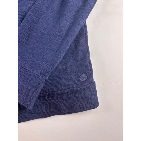 Lilly Pulitzer Luxletic Atleisure Navy Blue Quarter Zip Pullover Gold Hardware M - Picture 4 of 10